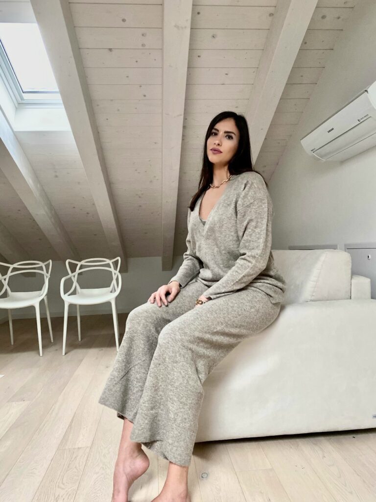 cozy look pantaloni lana